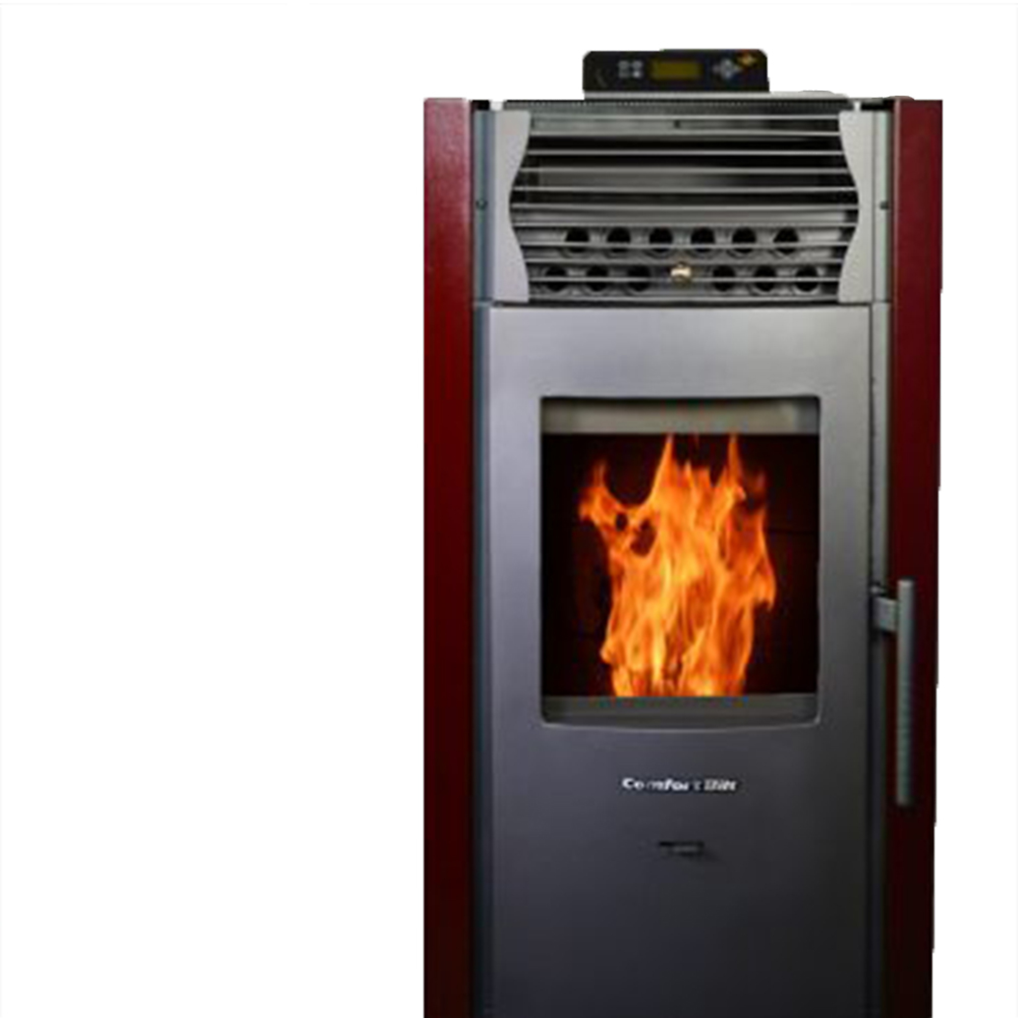 ComfortBilt, Pellet Stove, Heat Output 40000 Btu/hour, Heating Capability 2200 ft², Model# HP50-Burgundy